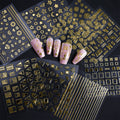 Elegant Gold Nail Art Stickers