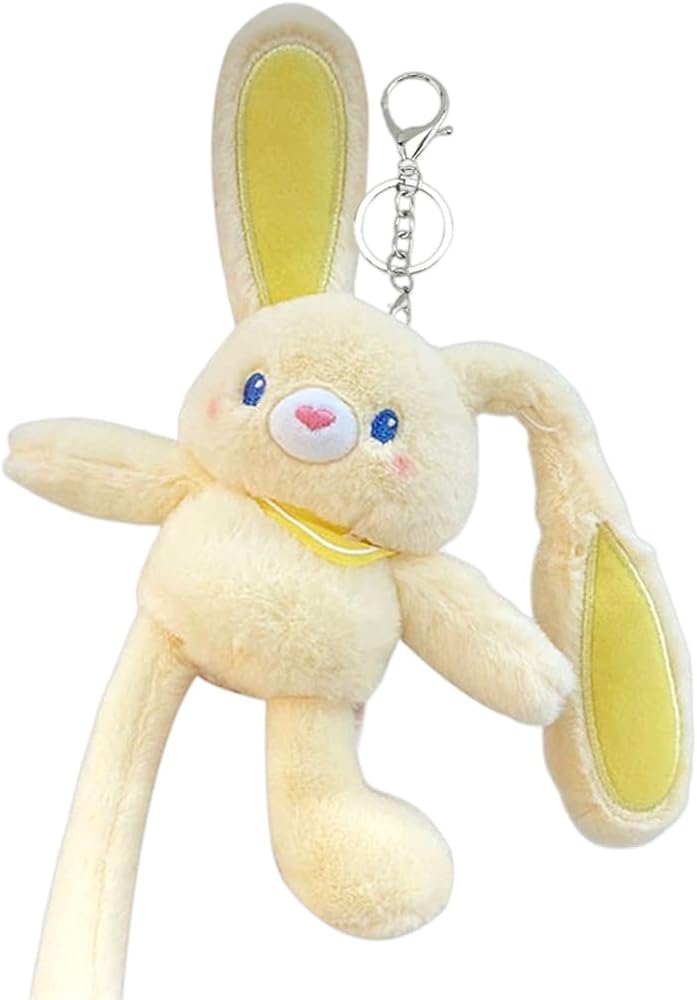 Pull ear bunny keychain