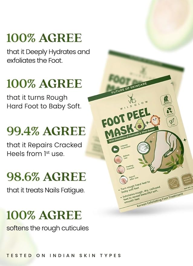 WILDGLOW Peeling Foot Mask