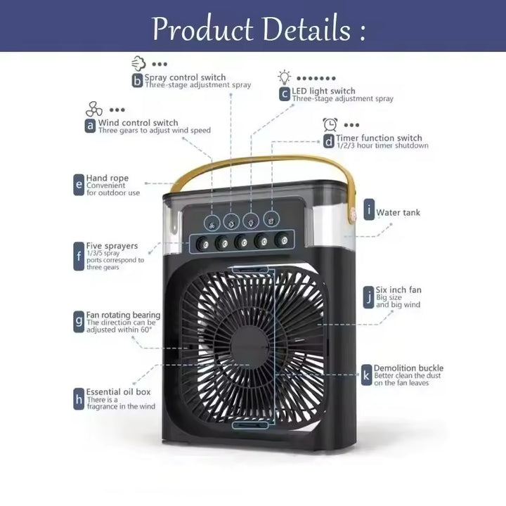 Multi-Functional Mini Air Cooler & Humidifier