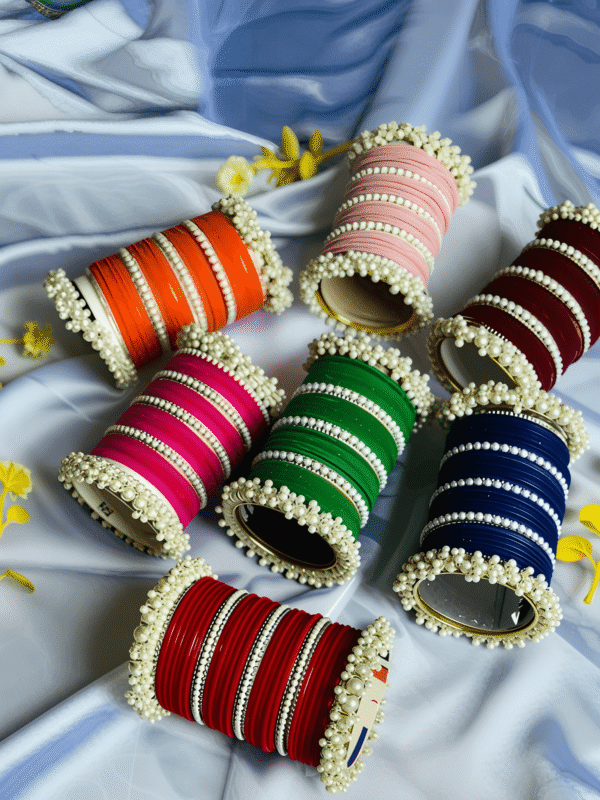 Velvet Pearl Ghungroo Bangles