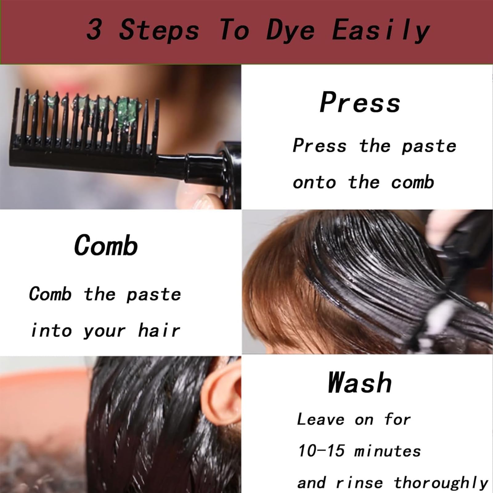 Hair Dye Comb Bottle