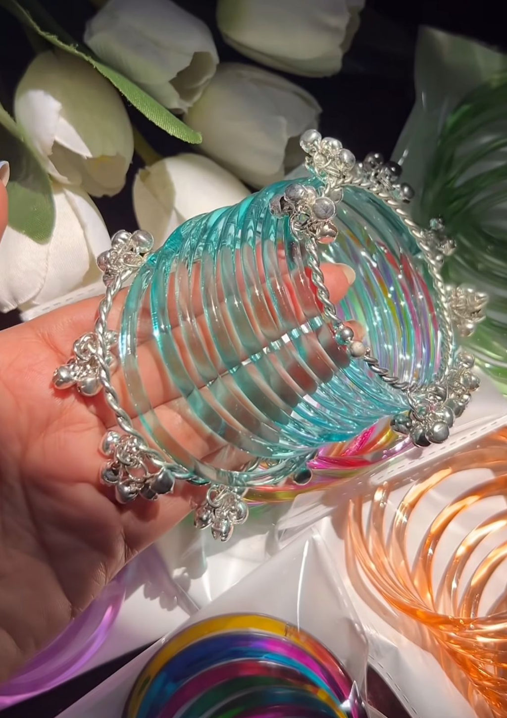 Crystal Jelly Bangles