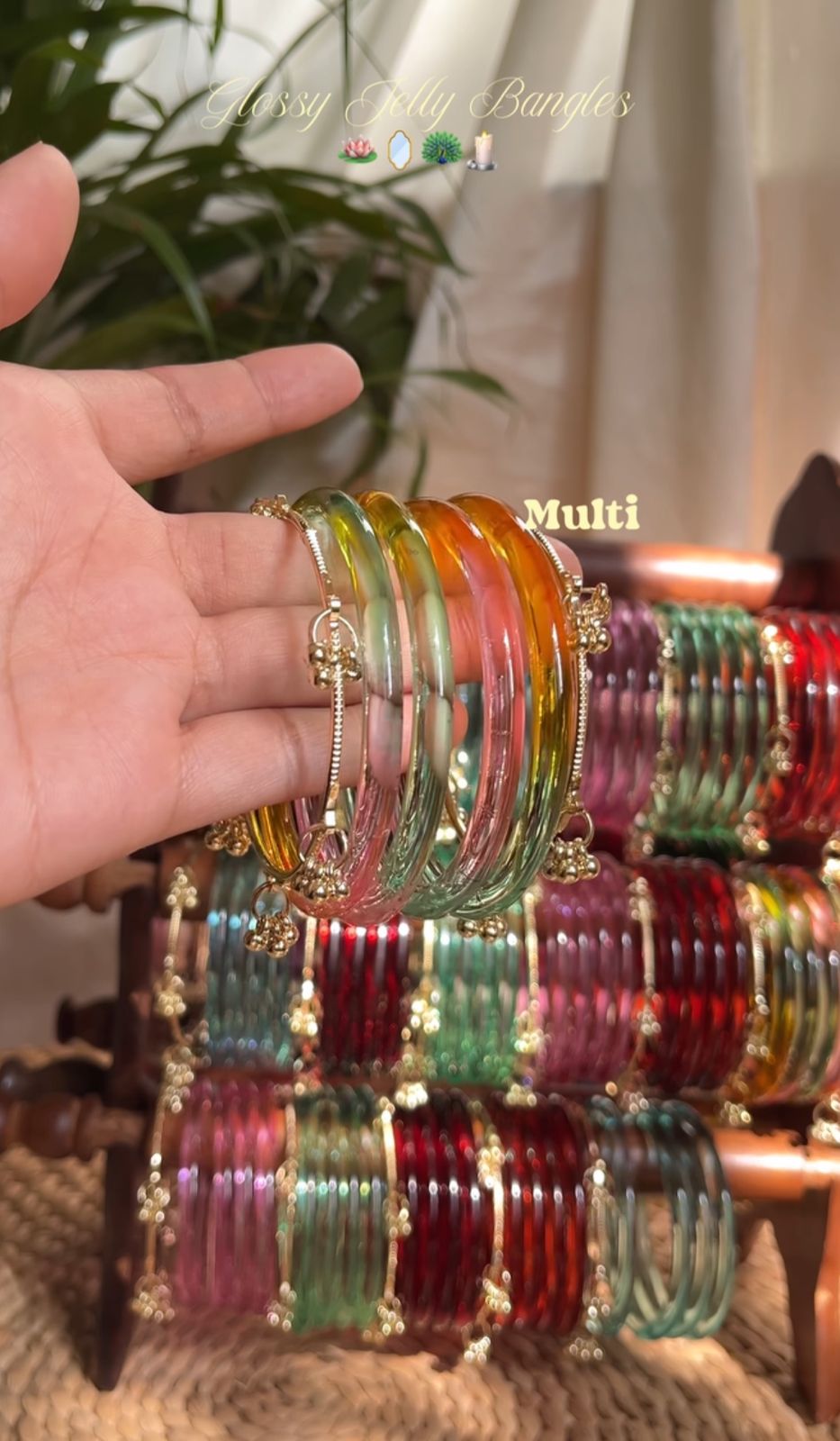 Crystal Jelly Bangles