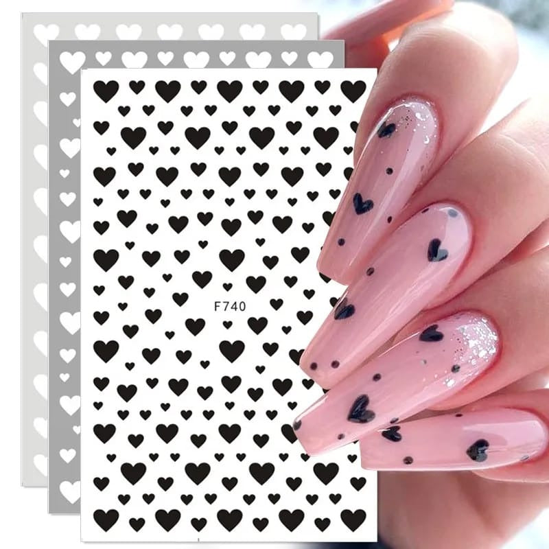 Re- Useable Floral Nail Stickers