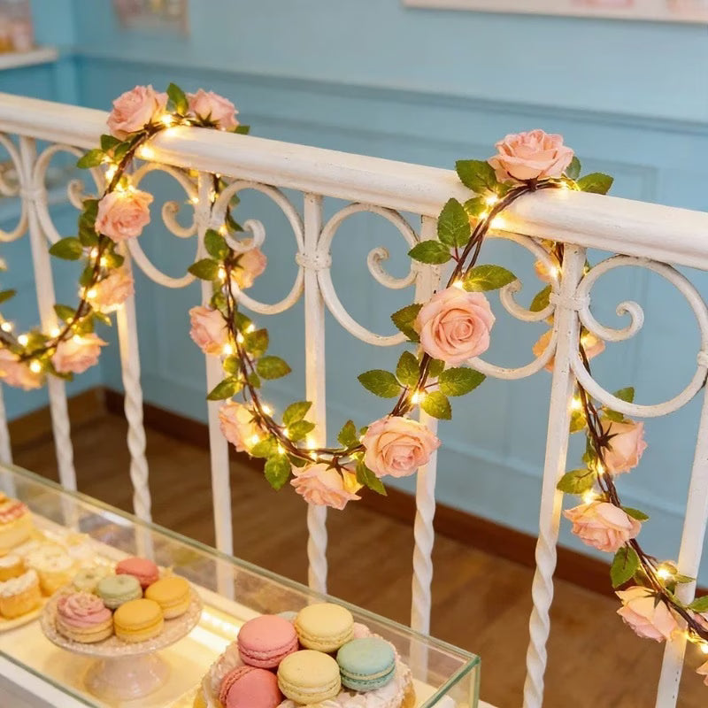 Artificial Rose Vine LED String Light
