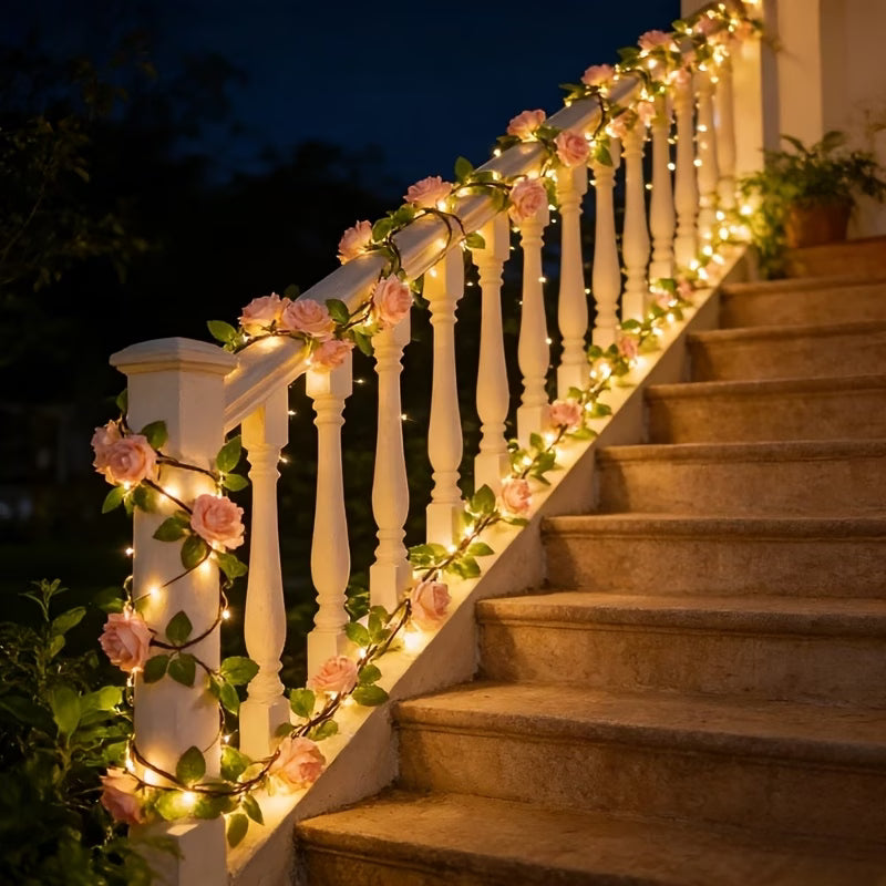 Artificial Rose Vine LED String Light