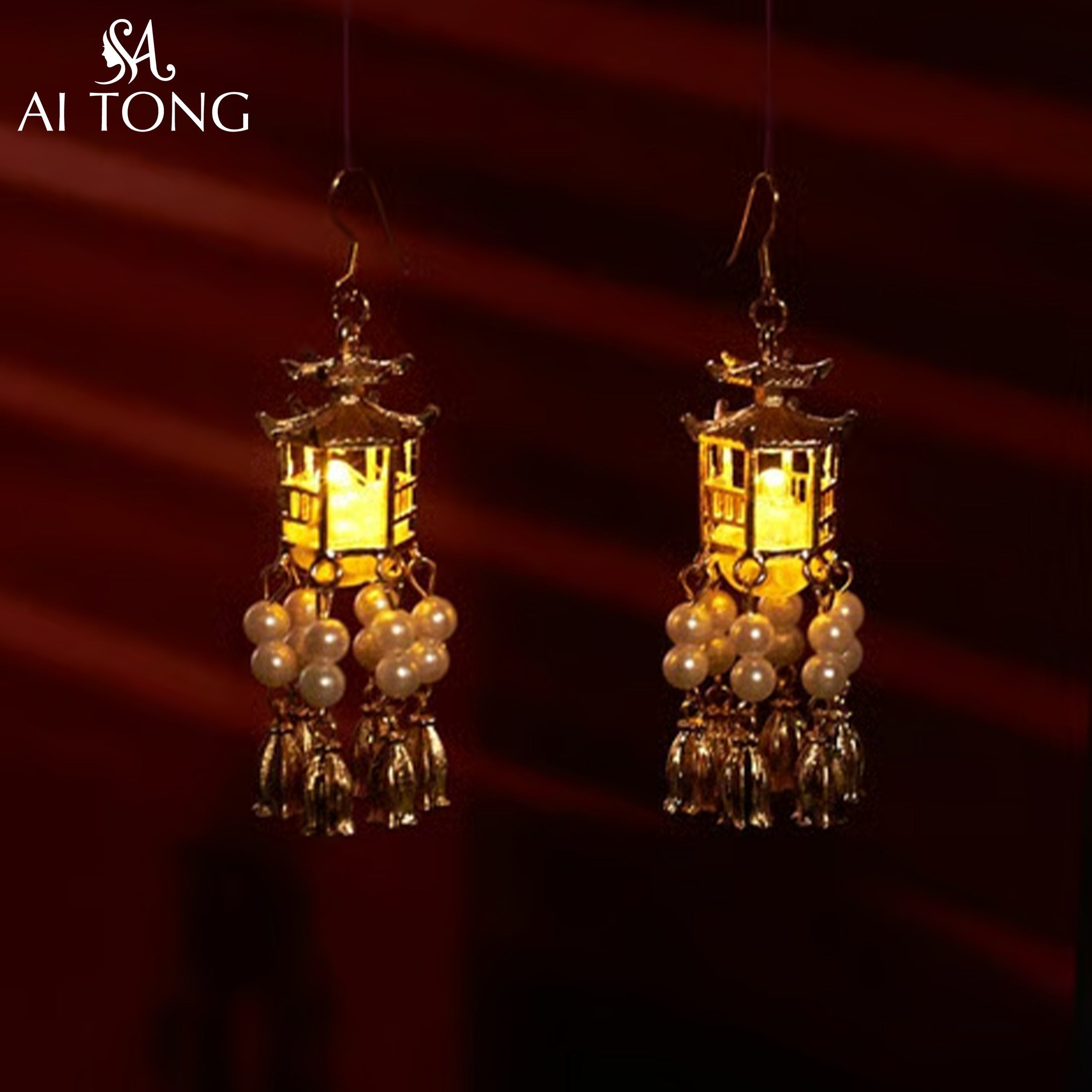 Luminous Earring Beads Tassel