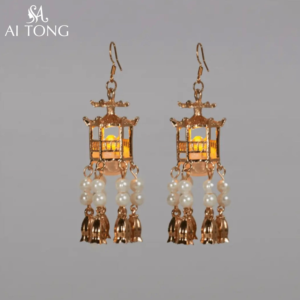 Luminous Earring Beads Tassel