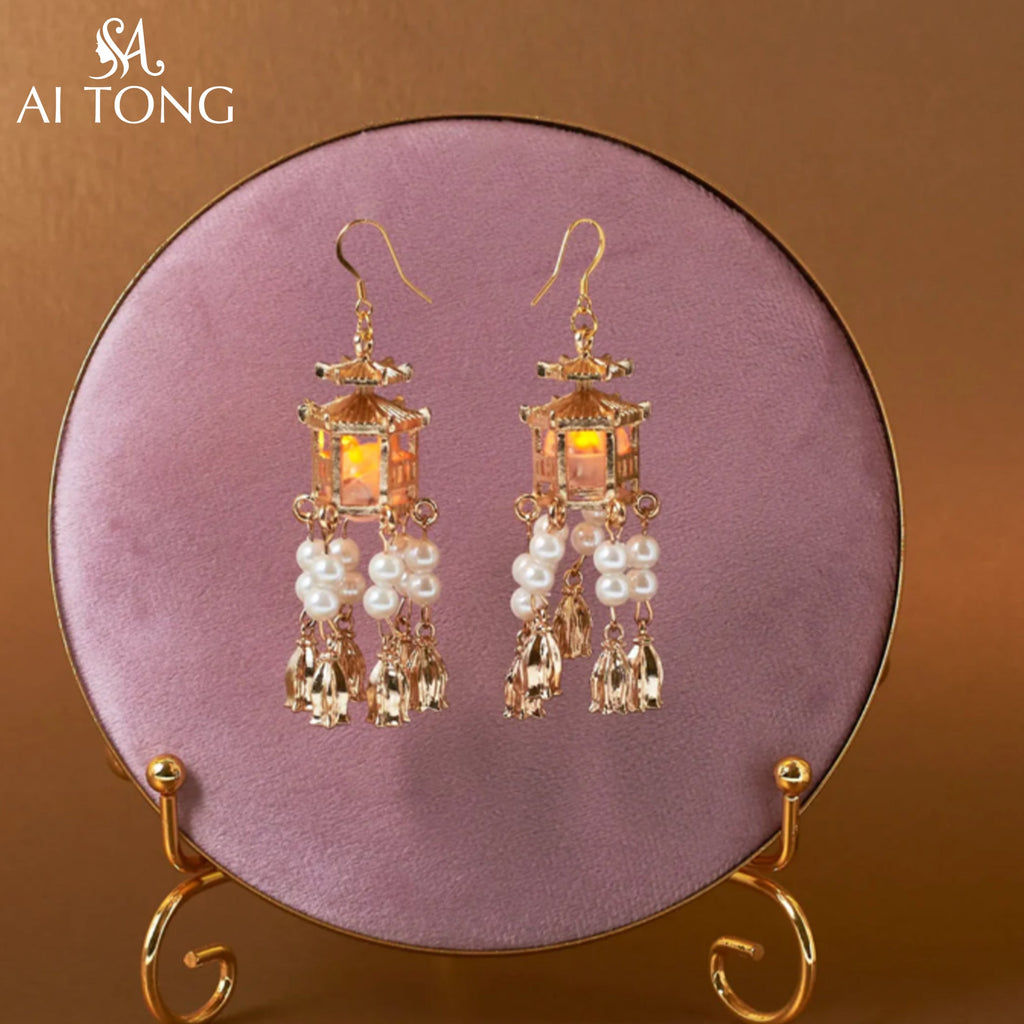 Luminous Earring Beads Tassel