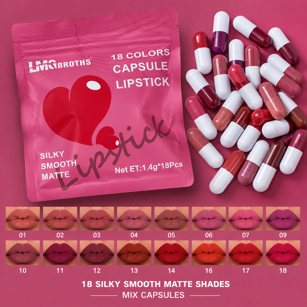 Magic Casa 18-Color Mini Capsule Matte Lipstick Set